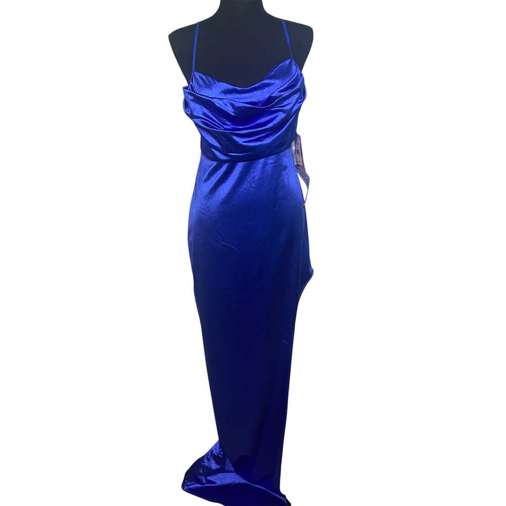 Emerald Sundae Juniors Draped Gown Blueberry XS - Business Supplies